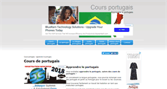 Desktop Screenshot of coursportugais.com